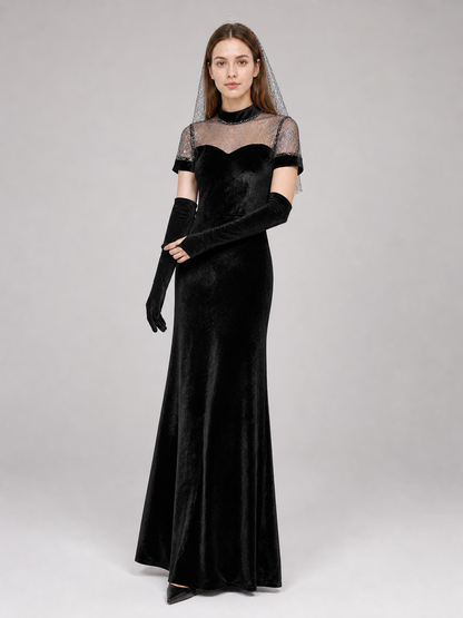 Mavis Cosplay Dress with Headpiece and Arm Cuffs