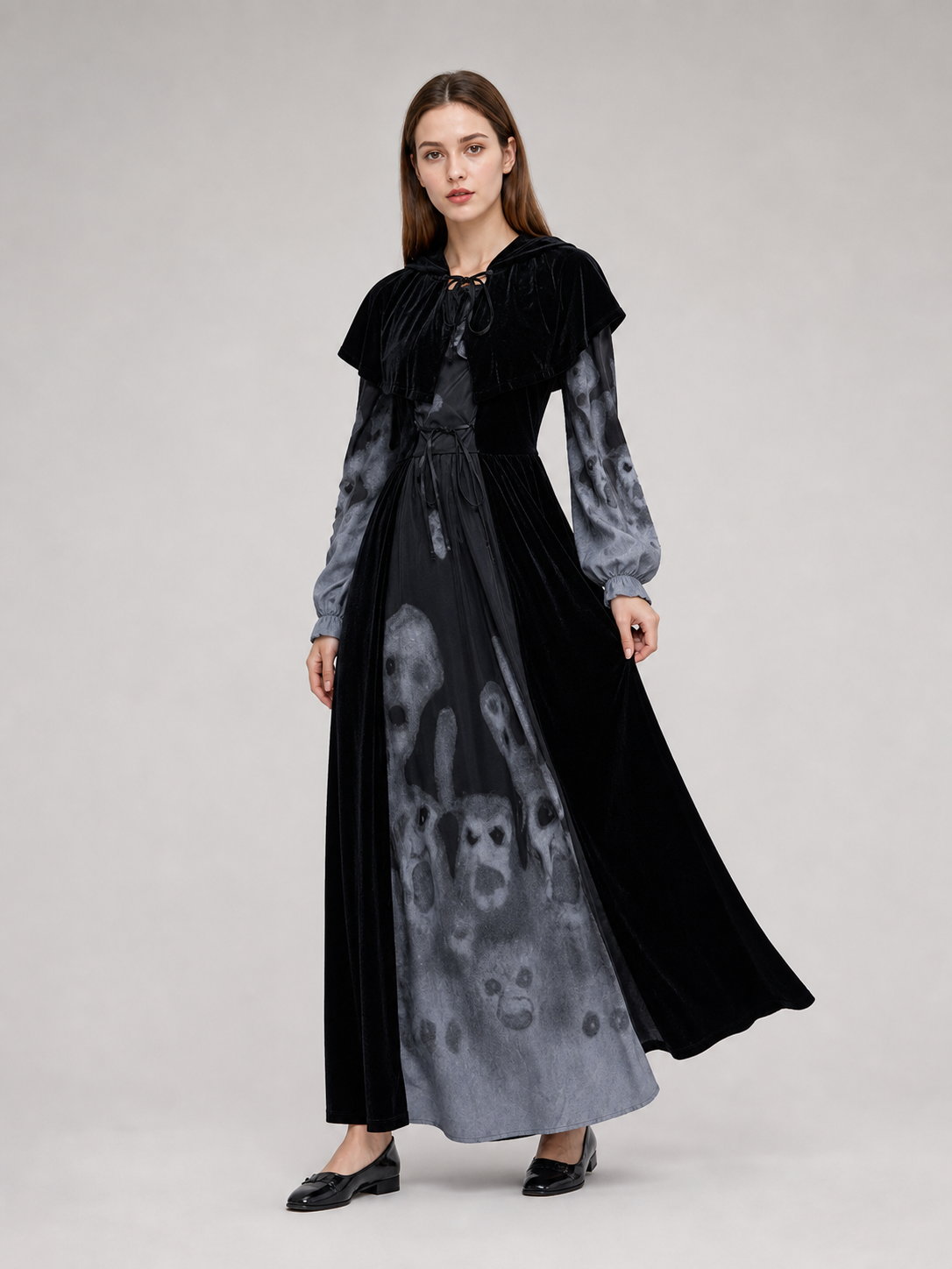 Gothic Ghost Halloween Dress Costume