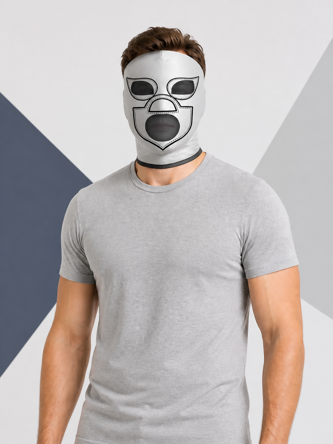 Black and White Carnival Mask for Halloween and Cosplay Costume Masks detail
