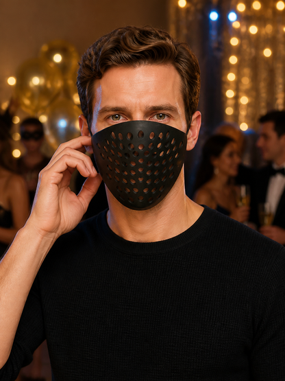 Black Spider-Man Head Mask for Cosplay Costume Masks detail