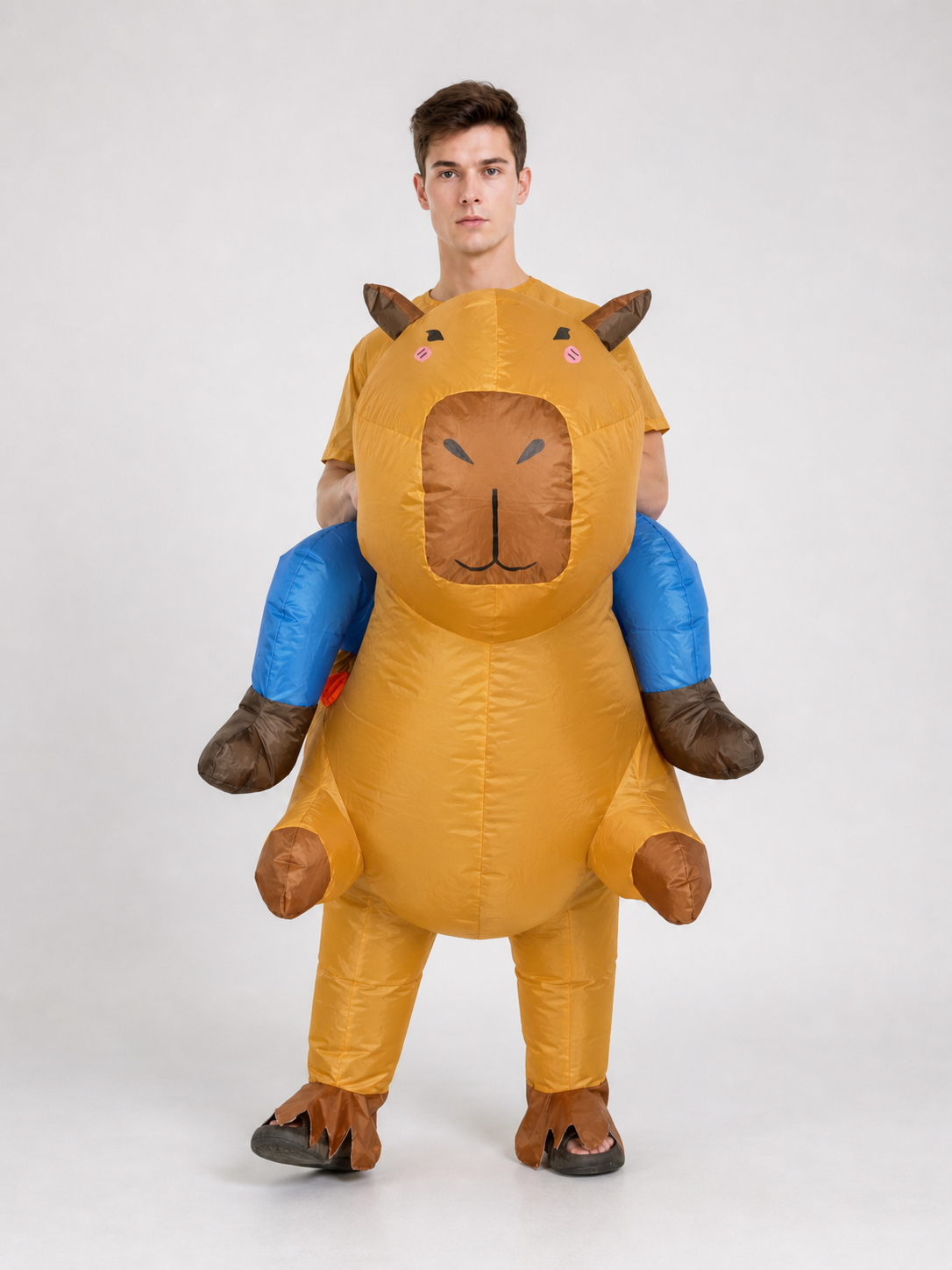 Inflatable animal costume for parties and performances