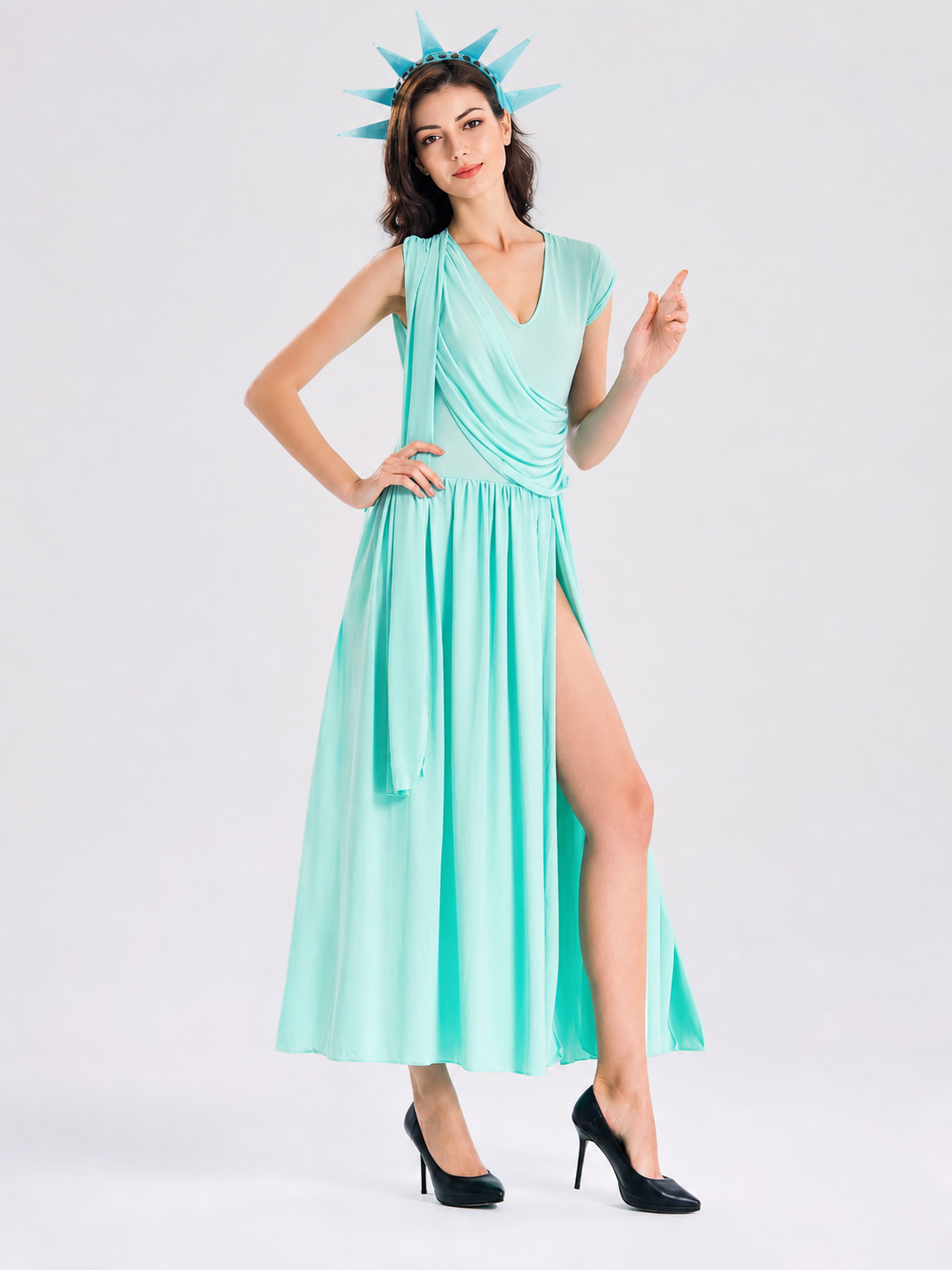 Statue of Liberty-Style Halloween Cosplay Dress
