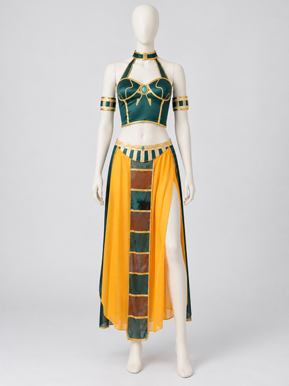 Egyptian-Style Cosplay Costume with Top and Skirt Costumes detail