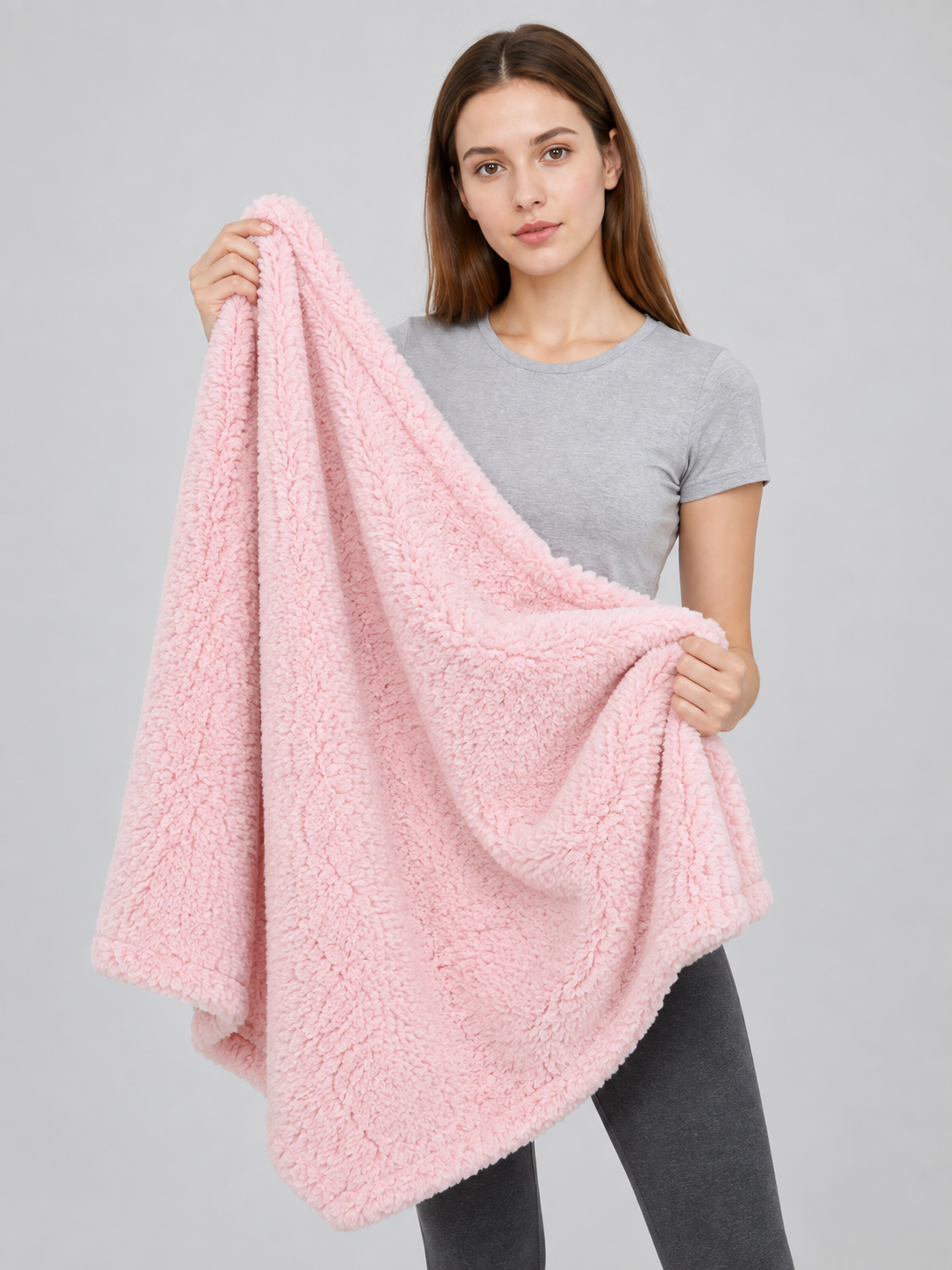 Fluffy Reversible Pet Blanket Wearable Blankets detail