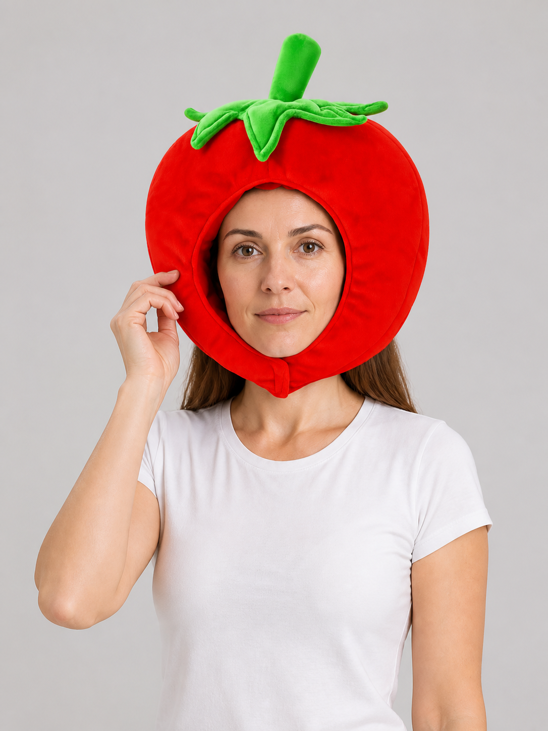 Red Tomato Halloween Carnival Headpiece Costume Headwear detail