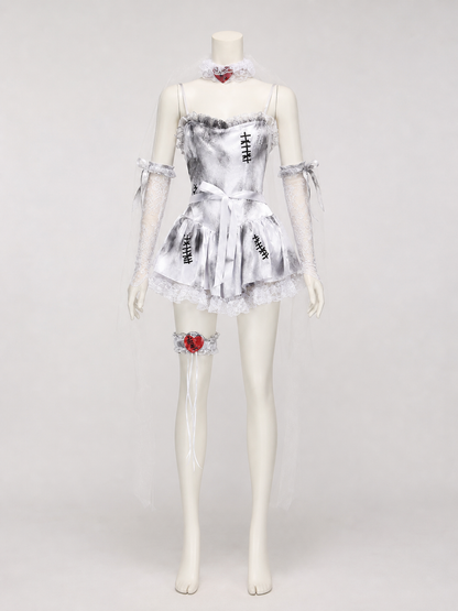 Gothic Lace Halloween Costume Dress