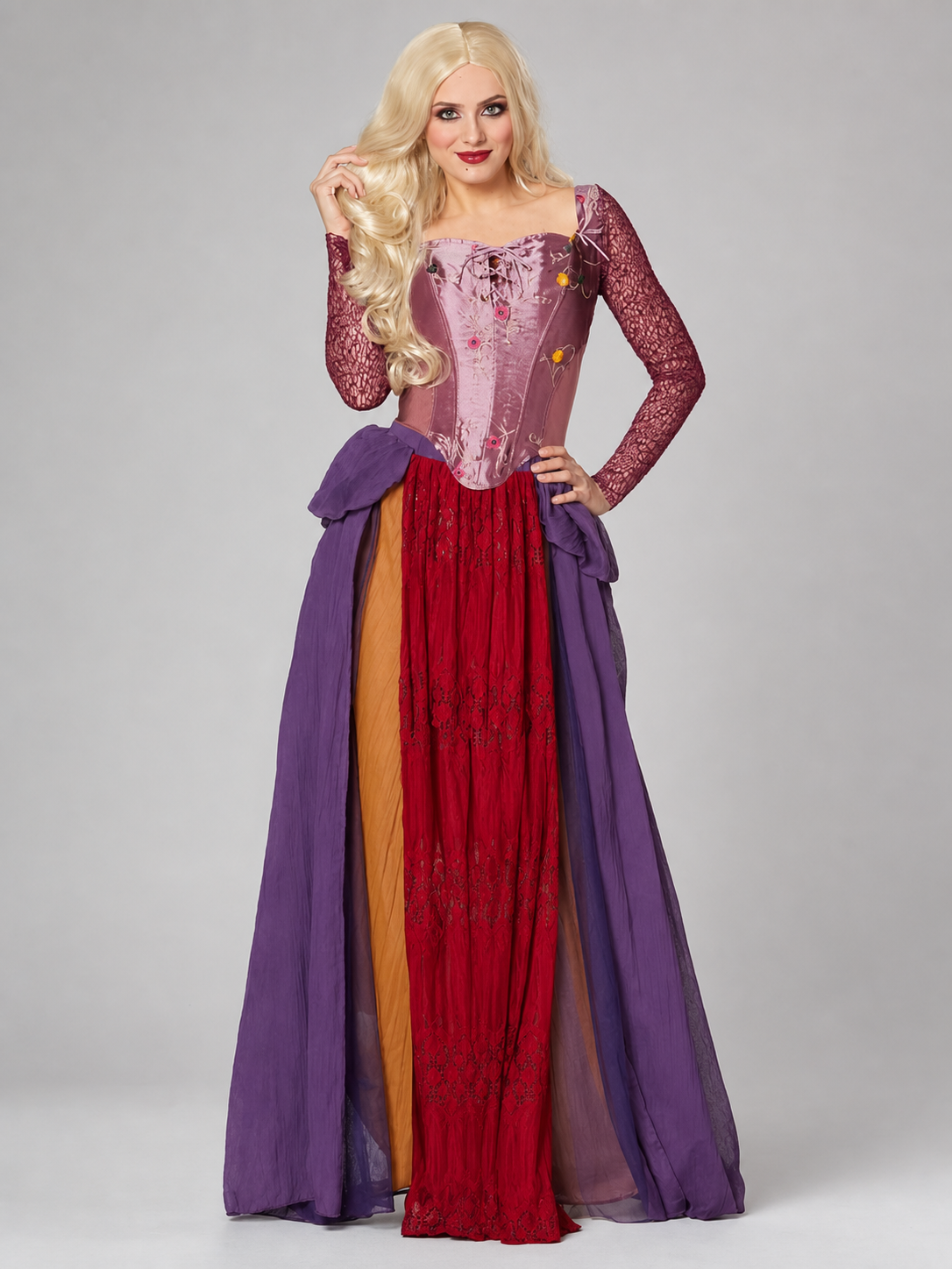 Winifred Cosplay Costume, Dress with Cape