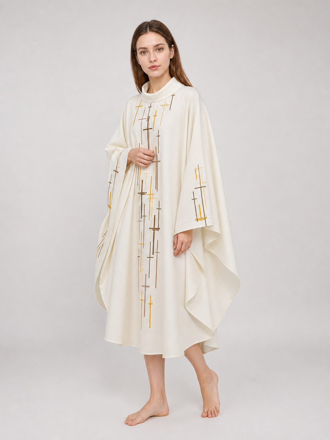 Religious Ceremonial Robe with Cross Pattern
