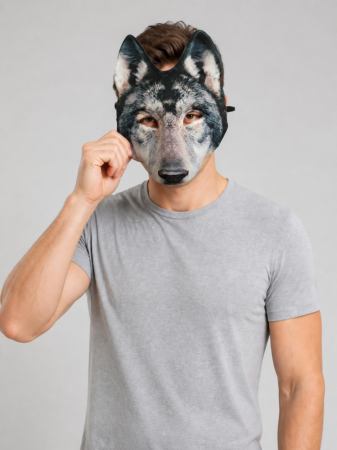 Wolf Carnival Headpiece for Halloween Costume Headwear detail