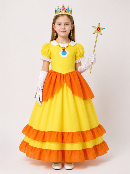 Orange Princess Carnival Costume for Halloween
