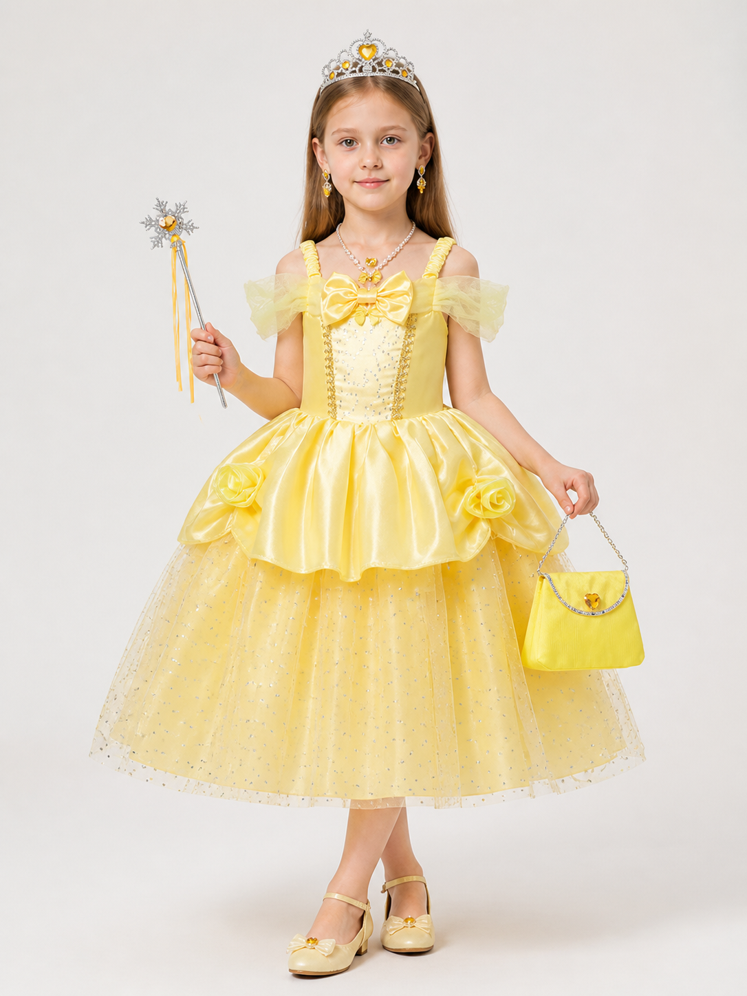 Yellow Princess Halloween Costume Costumes detail
