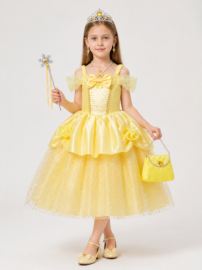 Yellow Princess Halloween Costume Costumes detail