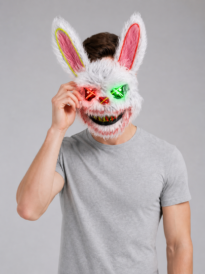 Scary Rabbit Halloween Carnival Headpiece Costume Headwear detail