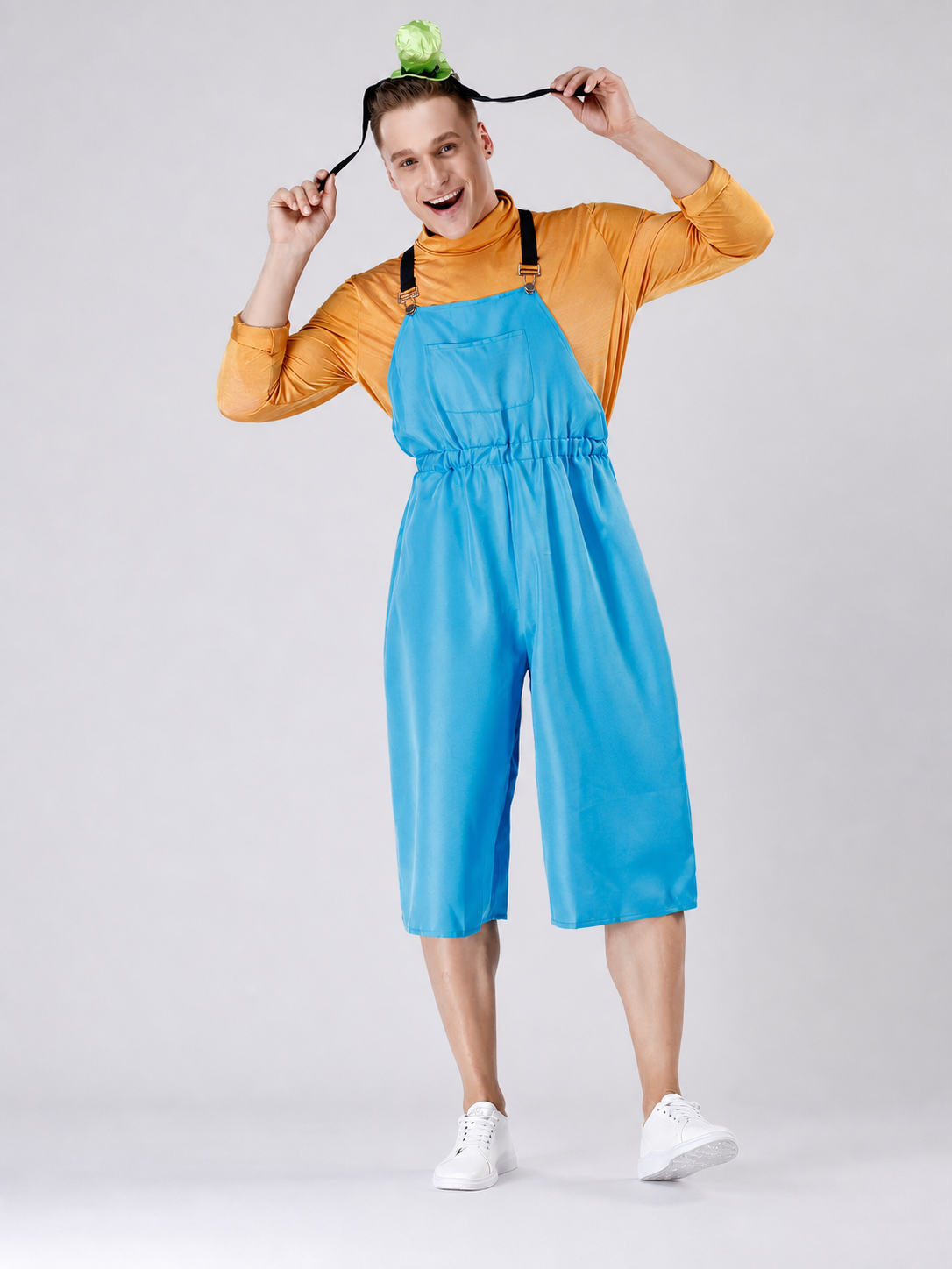 Blue Halloween Cosplay Bib Shorts
