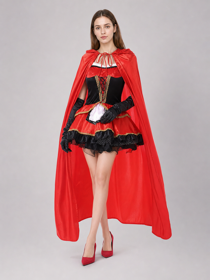 Little Red Riding Hood Carnival Costume with Cloak