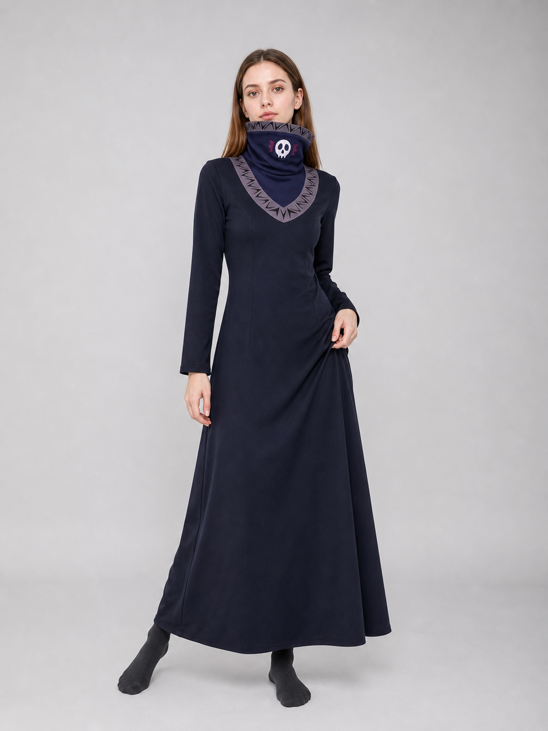 Kurapika Cosplay Costume, Long Robe with High Collar