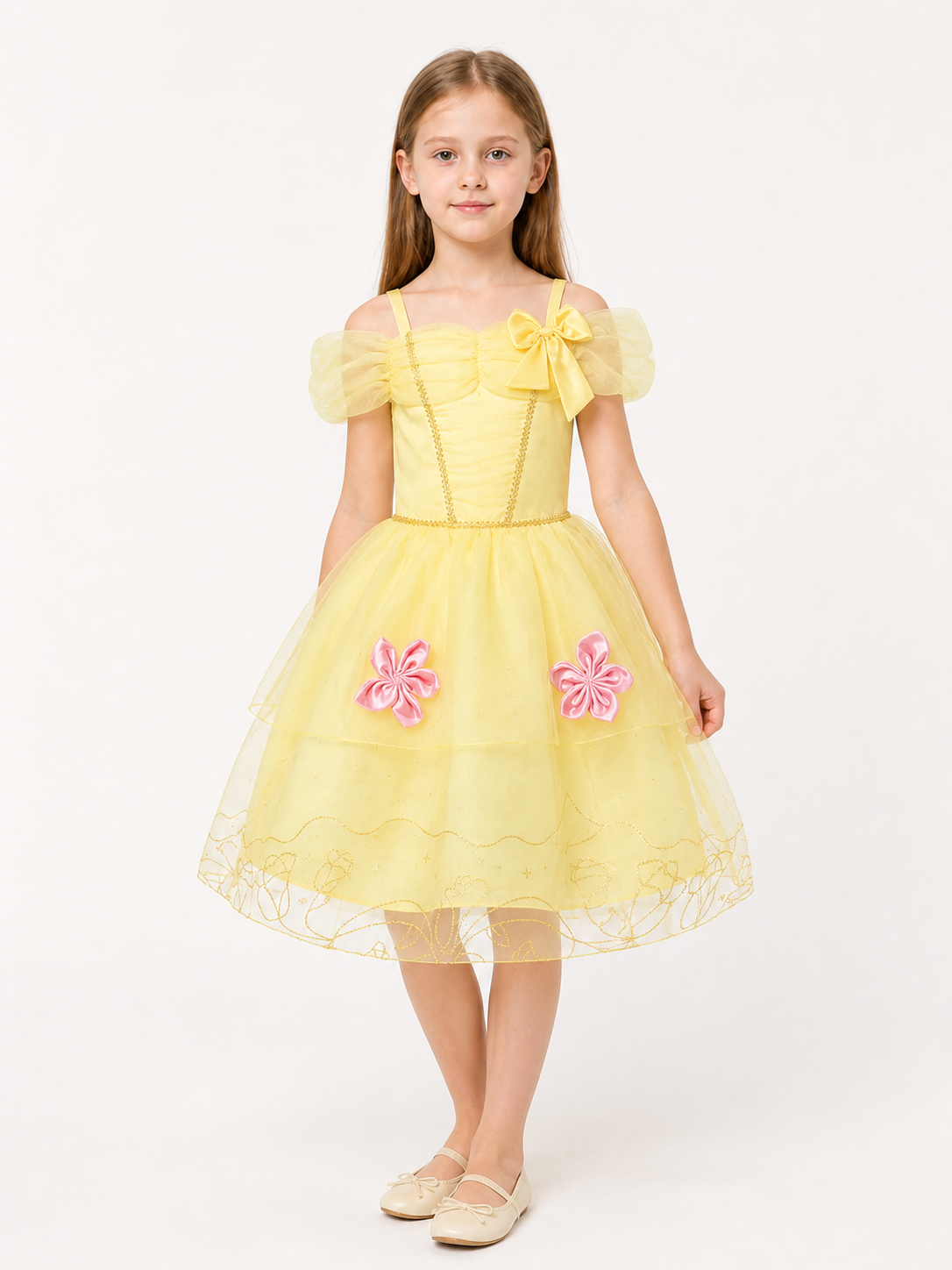 Yellow Princess Costume for Halloween and Cosplay