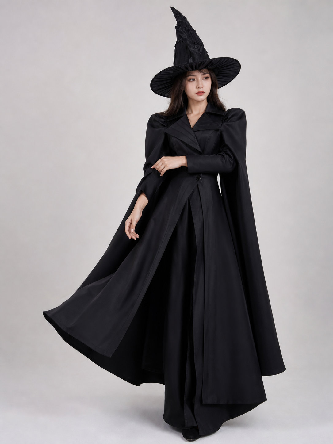 Elphaba Cosplay Costume: Cloak and Hat