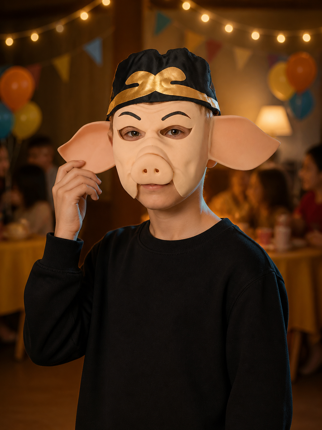 Zhu Bajie Carnival Head Mask for Halloween Costume Masks detail