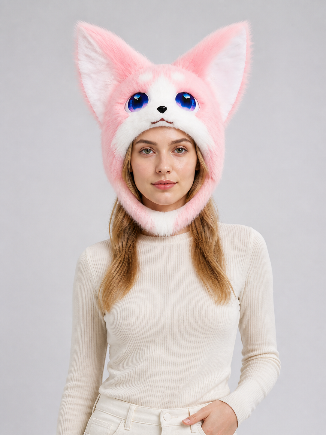 Halloween Cat-Fox Carnival Headpiece Mask Costume Masks detail