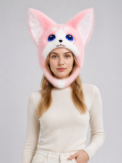 Halloween Cat-Fox Carnival Headpiece Mask Costume Masks detail