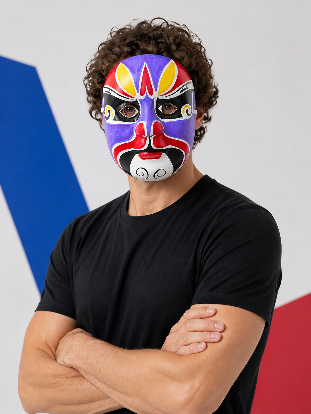 Chinese-Style Carnival Mask for Halloween and Cosplay Costume Masks detail