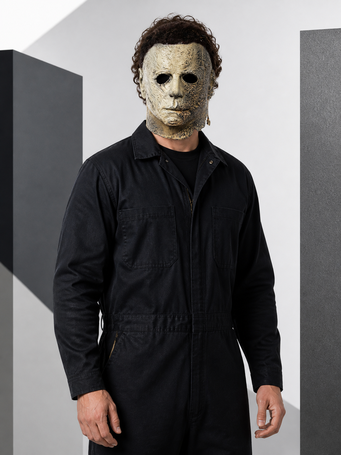 Scary Carnival Mask with an Aged Effect