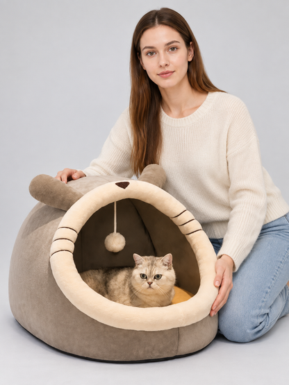Enclosed House Bed for Cats and Small Dogs product detail