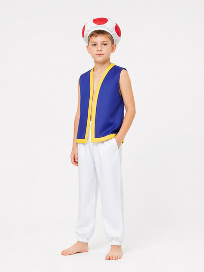 Halloween and Cosplay Costume with White Hat Costume Headwear detail