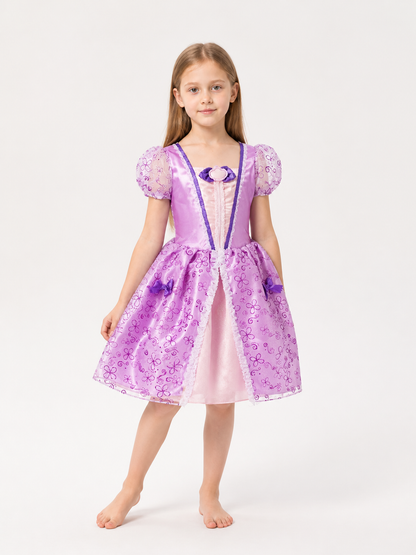 Halloween Princess Costume Dress with Flowers