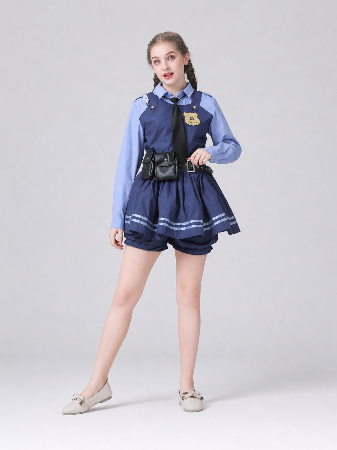 Judy Police Officer Costume with Skirt