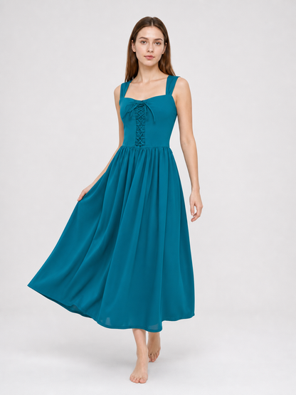 Medieval Strappy Lace-Up Dress