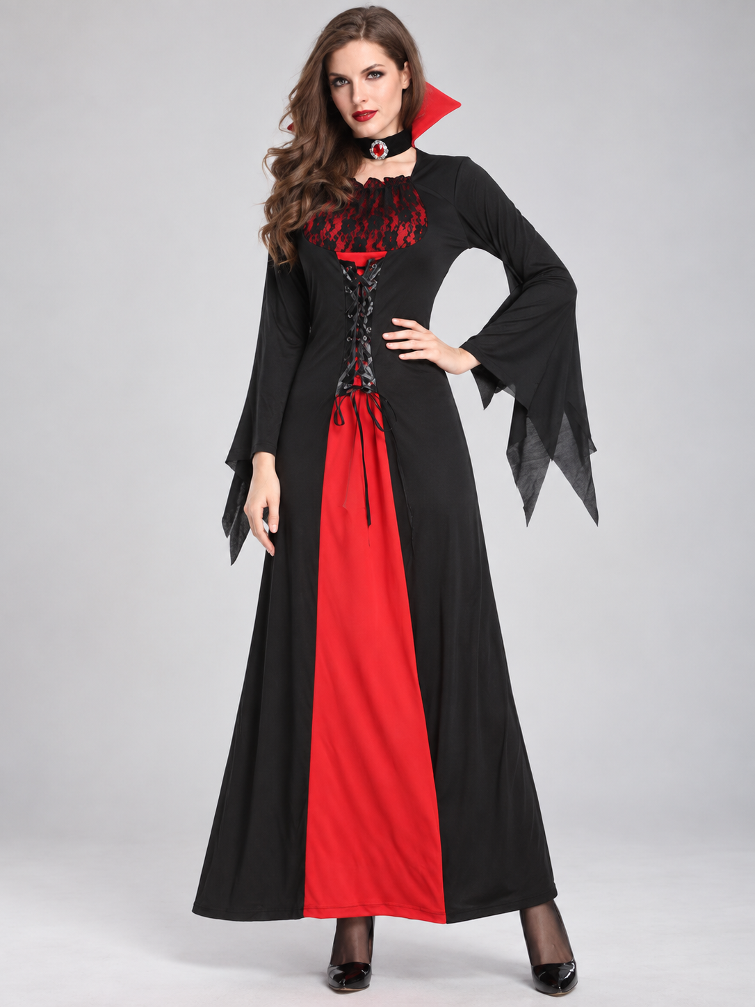 Vampire High-Neck Carnival Dress
