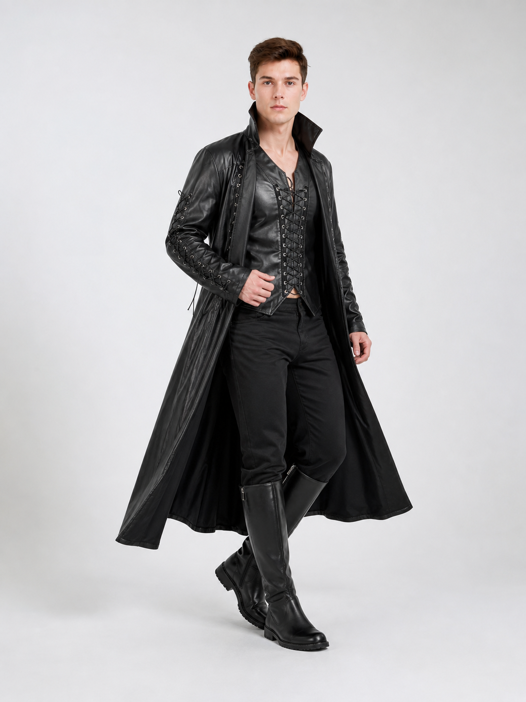 Gothic Vampire Costume: Coat, Vest, and Pants