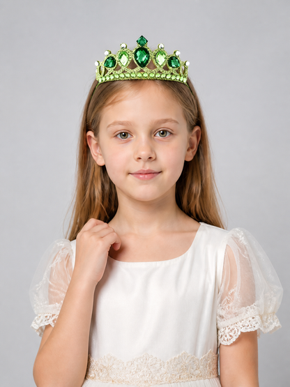 Green Crown-Shaped Halloween Costume Headband Costume Headwear detail