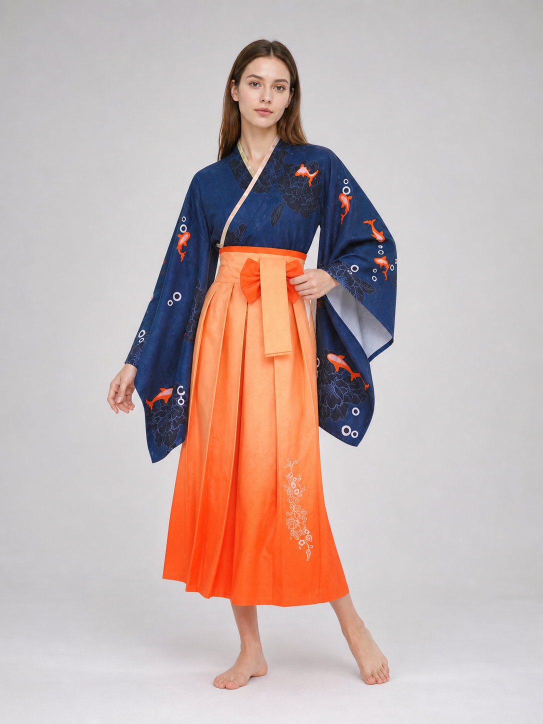 Amelia Watson Kimono-Style Cosplay Dress