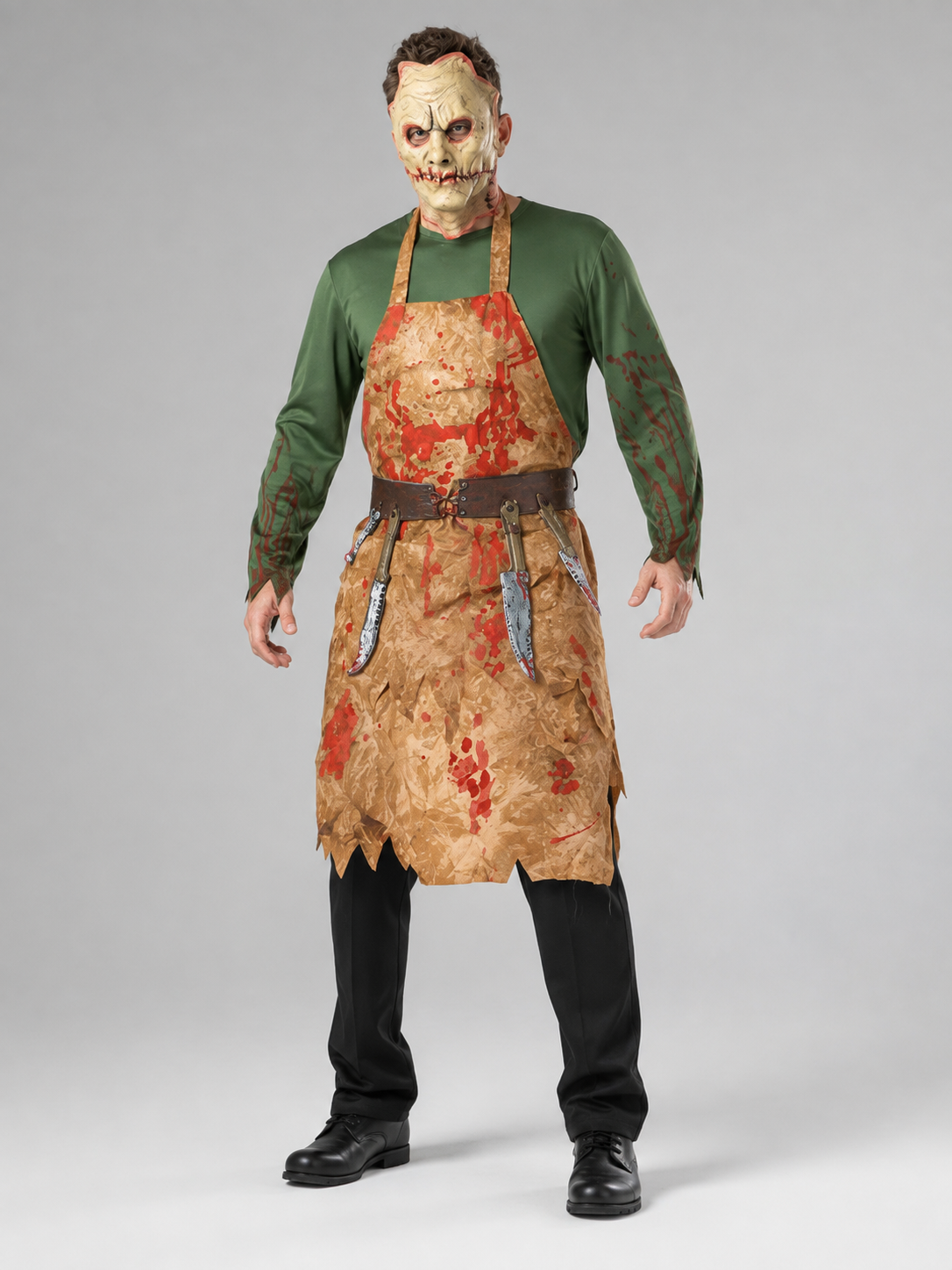 Zombie Costume with Mask and Apron