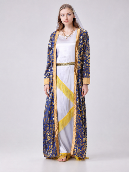 Retro Costume with Dress and Cape for Cosplay