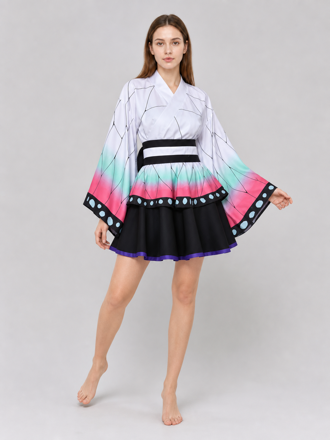 Demon Slayer-Style Cosplay Dress