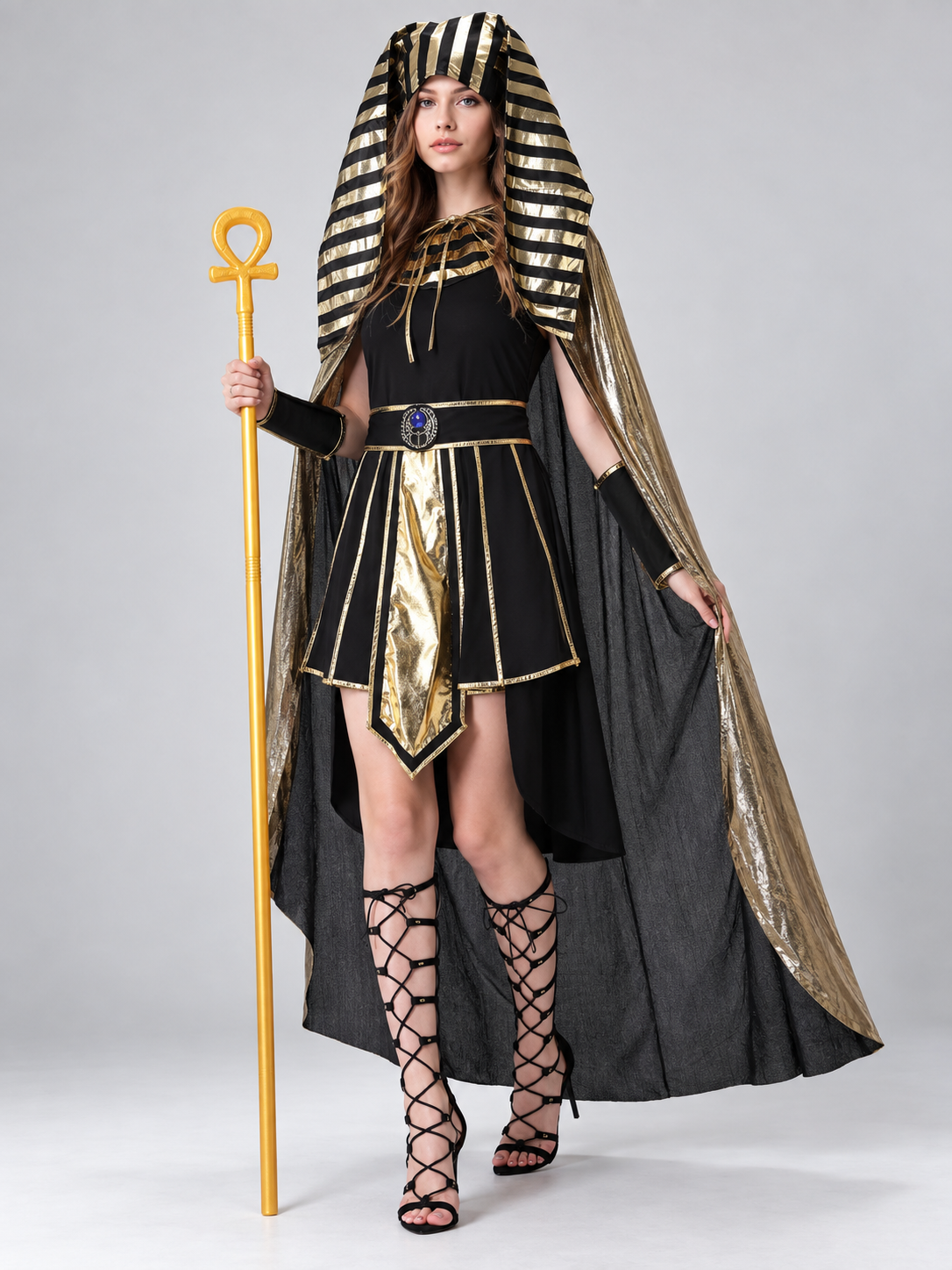 Egyptian-Style Carnival Costume with Cape Costume Capes detail