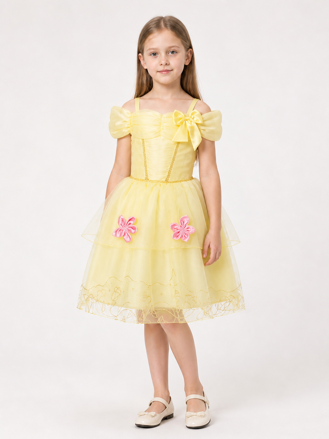 Yellow Princess Costume for Halloween Costumes detail