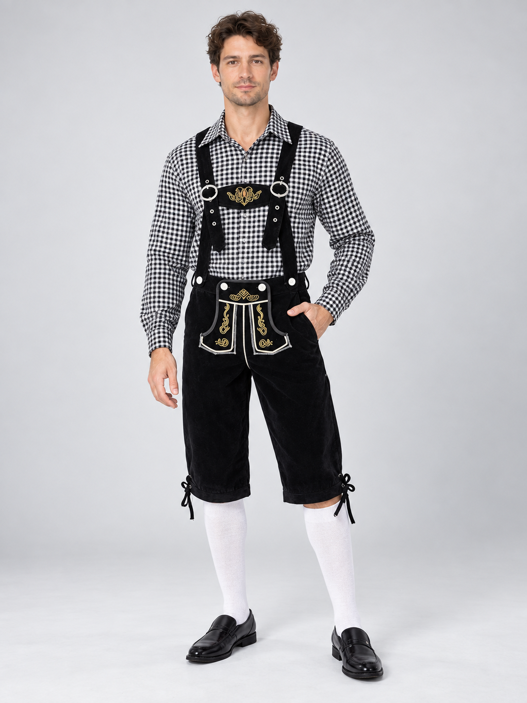 Oktoberfest Costume: Shirt and Suspender Pants