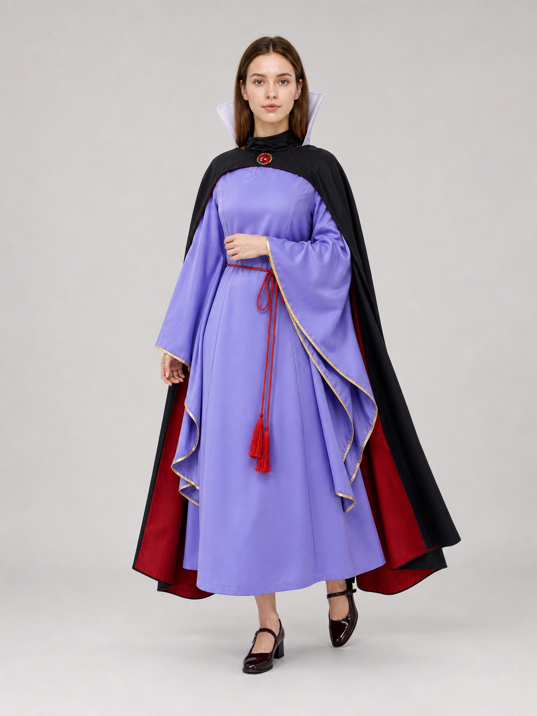 Queen Costume: Dress, Cloak, Crown