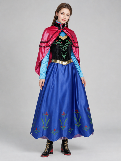 Princess Costume with Cape, Sleeves, and Skirt