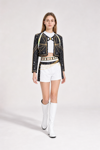 Cosplay Costume with Jacket, Vest, and Shorts Costumes detail 2