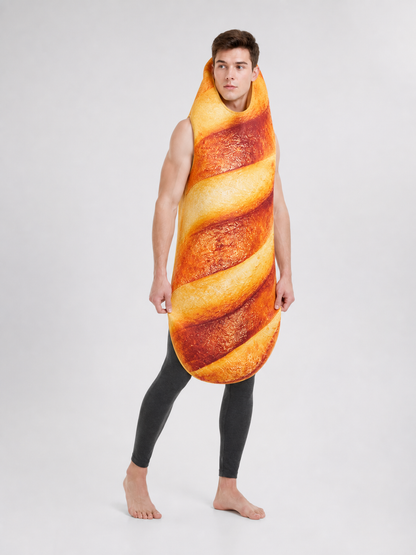Bread Costume with Hood for Themed Parties