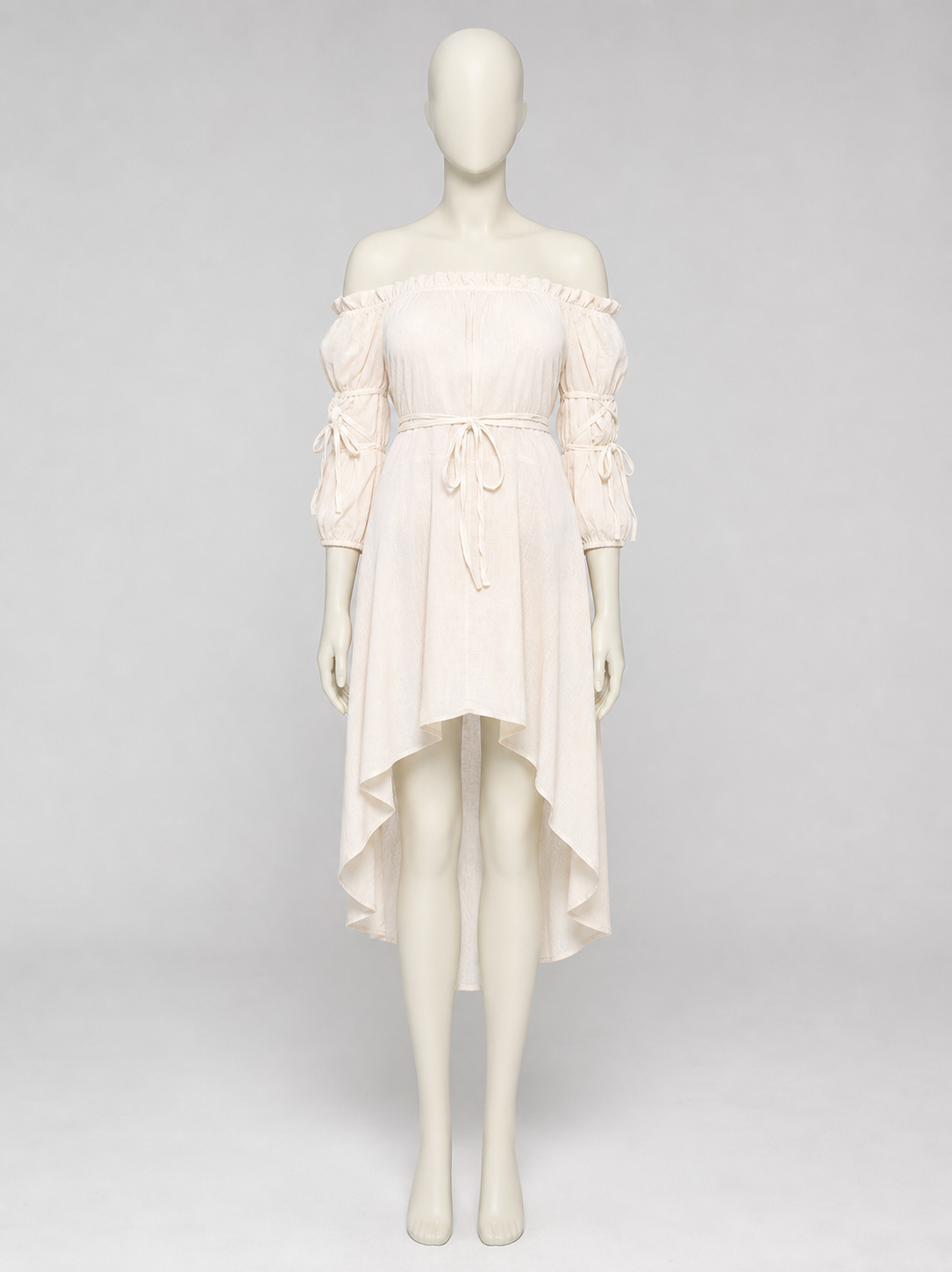 Off-the-Shoulder Stage Dress with Waist Ties Costume Dresses detail 2