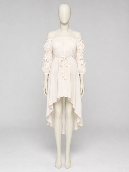 Off-the-Shoulder Stage Dress with Waist Ties Costume Dresses detail 2