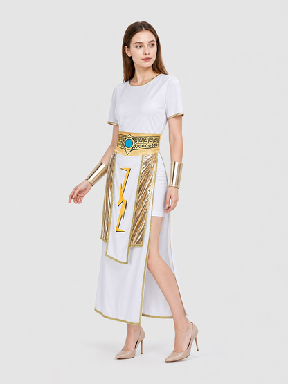 Greek-Style Cosplay Dress with Slit