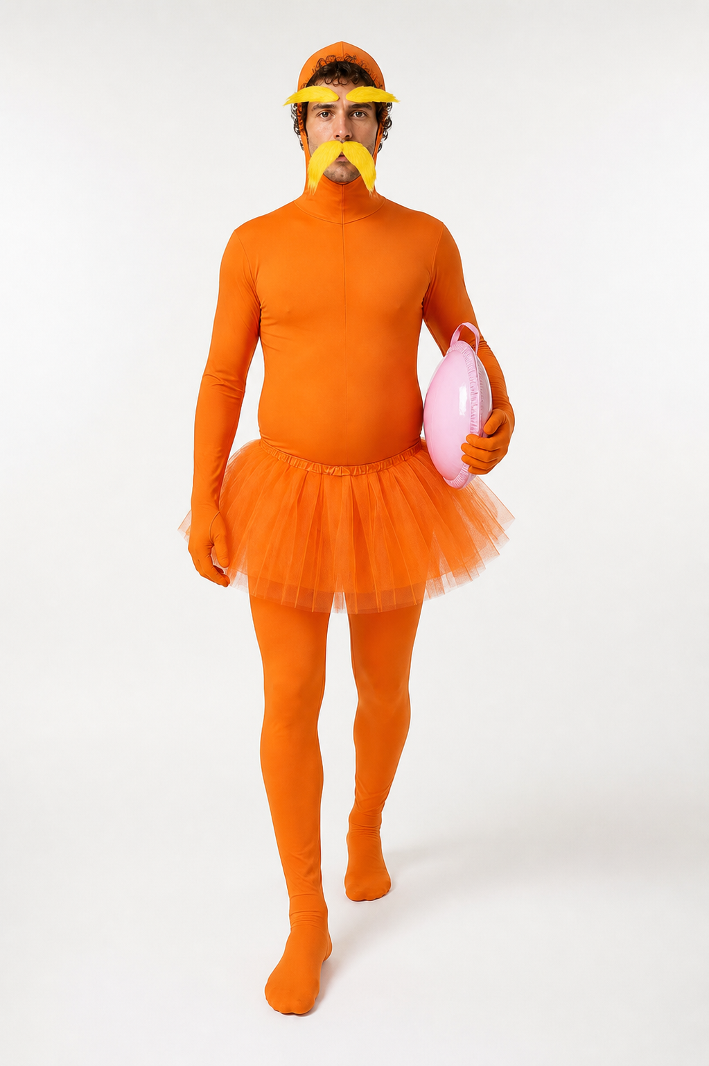 Halloween Costume Orange Hooded Jumpsuit Costumes detail 2
